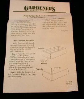 Gardeners Supply Company Mini Grow Bed Extension Kit