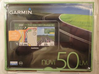 New Garmin nuvi 50LM GPS  5 Display Free Lifetime Maps Voice Prompts
