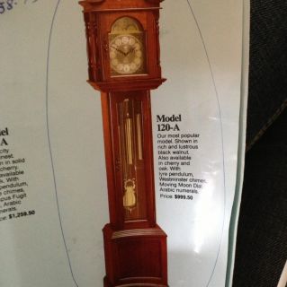 Emperor Grandfather Clock Tempus Fugit