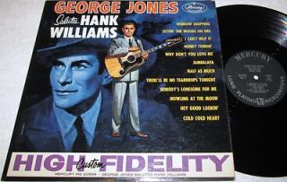 George Jones Salutes Hank Williams 1960 Original Mercury Mono LP