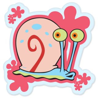 Gary The Snail Spongebob Cartoon Bumper Sticker 4 x 4