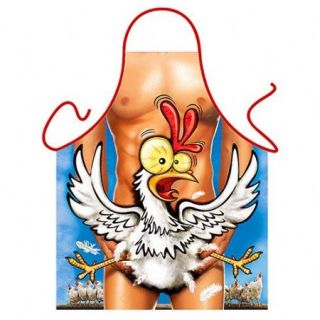 Funny Happy Chicken Itati Kitchen Apron Made in Italy Gag Gift