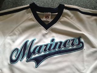 SEATTLE MARINERS MLB Jersey Baseball Shirt Sewn Logos Adult Mens sz XL