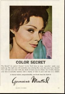 1962 Print Ad Germaine Monteil Color Secret Makeup