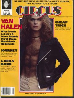 Circus Van Halen David Lee Roth Gary Numan Cheap Trick Journey J Geils