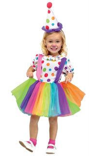 Cute Toddler Child Big Top Fun Clown Costume 111091