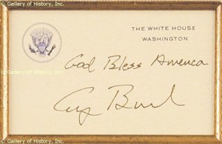 George Herbert Walker Bush Collection Co Signed by Barbara Pierce Bush