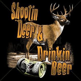 Funny Hunting T Shirt Shootin Beer Drinkin Beer Tee Hoodie Tank Top