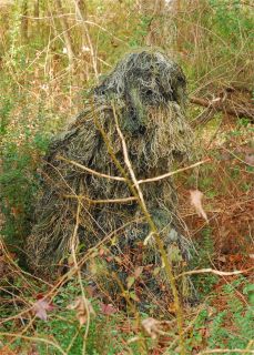 Kids 4 Piece Ghillie Suit with Storage Bag Woodland Color