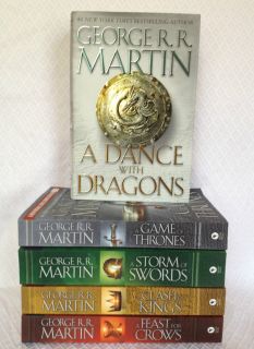 George R R Martin A Game of Thrones NEW Five Book Set Song of Ice and
