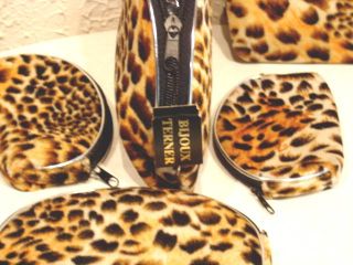 Leopard Fur Print Purse Hand Bag Purses Set 5 different Purses NEW