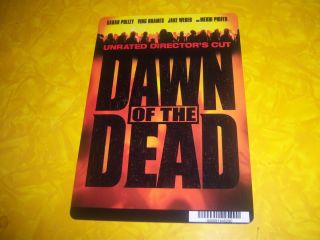  OF THE DEAD DVD backer card ZACK SNYDER zombies GEORGE ROMERO plastic