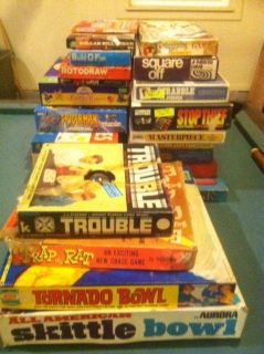 Giant Vintage Board Game Lot 50s 60s 70S
