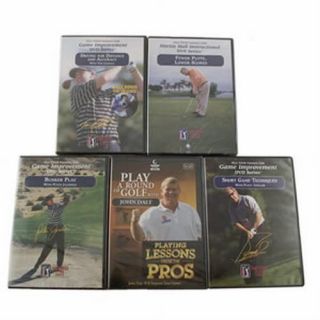 DVD Pack of PGA Tour Partners Club Golf DVDs w Bonus