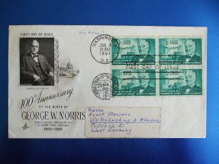  Anniversary of The Birth of George w Norris First Day Cover