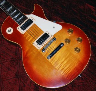 1973 Gibson Les Paul Deluxe Cherry Sunburst Maple Top Humbuckers