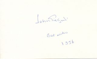 John Gielgud Deceased Oscar Winner Autograph