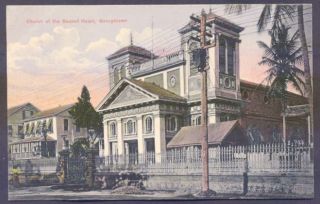 British Guiana Guyana Postcard Georgetown Church Sacred L@@K