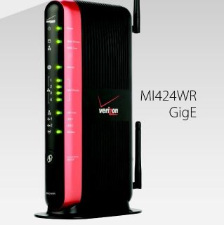 Verizon FIOS MI424WR Rev I Gigabit Wireless N Modem Router