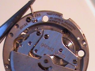 RARE Vintage Gerald Genta 35J Automatic Mens Watch Movement 293