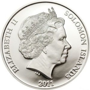 Solomon Islands 2011 5$ Archangel Gabriel 1 2 oz Silver Proof Coin