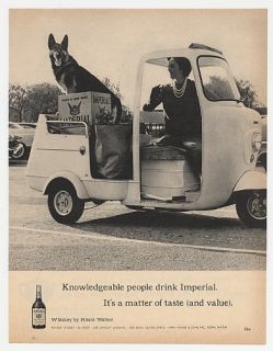 1961 German Shepherd Cushman Utility Vehicle Imperial Whiskey Ad