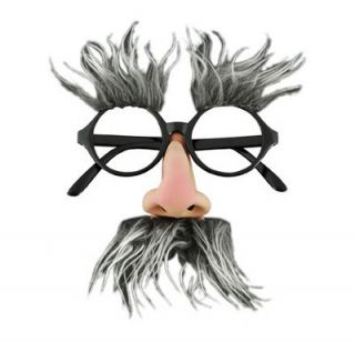 Old Geezer Groucho Glasses Costume Eyewear