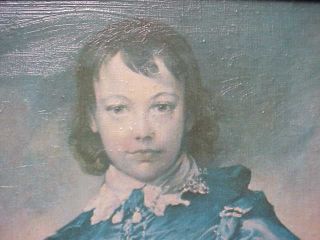 Vintage Painting Blue Boy Gainsborough Reproduction Screen Print
