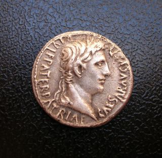  Denarius of Augustus One of The Best in Auction Gaius Lucius