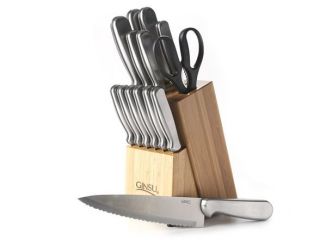Ginsu 04819 G 15 Piece Stainless Block Knife Set New in The Box