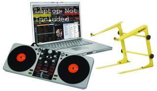 New Gemini DJ Firstmix Laptop Software MIDI Controller $30 Yellow