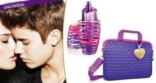 Justin Bieber Girlfriend Eau De Parfum 1 7 oz with laptop case Brand