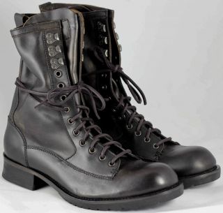 JOHN VARVATOS GIBBONS MILITARY INSPIRED BOOTS SIZE 9 5 ORIG 345 NEW IN