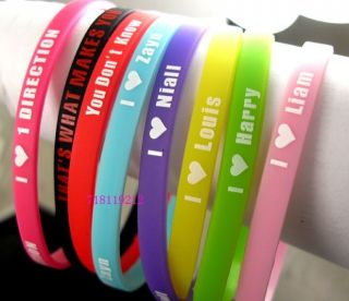  SUPERSTAR WRISTBANDS SILICONE ONE DIRECTION BRACELETS 1D GIRLS JEWELRY