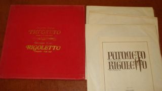 Rigoletto Giuseppe Verdi BG Opera Vinyl 3 LPs Opera
