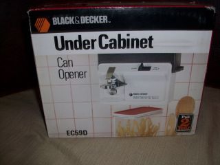 Black Decker Under Cabinet Electric Can Opener