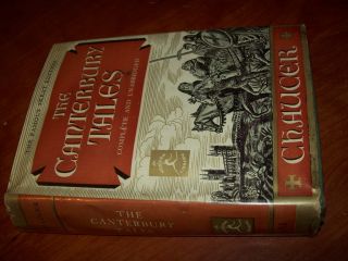  1929 Canterbury Tales Geoffrey Chaucer Skeat Edition Complete