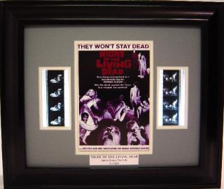 Night of The Living Dead Framed Film Cell George Romero