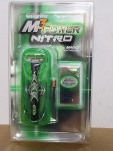 NEW! Gillette M3 Power Nitro Razor A Mach 3 Innovation Battery Powered