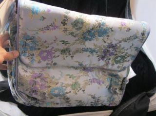 Kecci Frizzi Diaper Bag Teal Purple Floral Messenger N