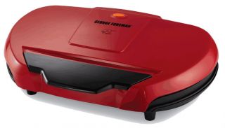 Red George Foreman Grand Champ Family Sized Electric Grill Classic
