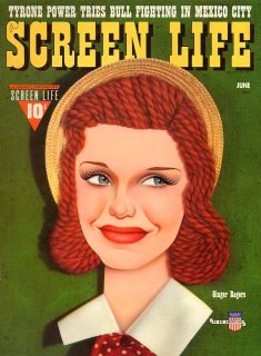 RARE 1941 Ginger Rogers Screen Life Paperdolls Magazine Near Mint