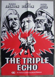The Triple Echo Glenda Jackson Oliver Reed War Movie 1sh Orig UK Movie