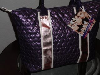 RARE JUSTIN BIEBER Boyfriend Girlfriend Purple Heart Handbag Purse