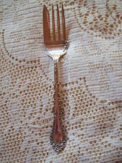Vintage Simeon L George H Rogers Co Silverplate Cold Meat Serving Fork