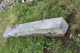 Stone Obelisk Fence Gate Mailbox Hitching Post Granite 1800s Greek