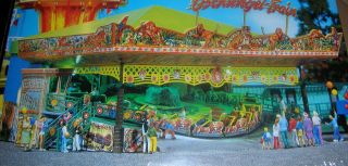HO Scale Jungle Train Carousel Spinner Motorized Circus Fair Midway