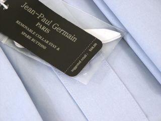 New JP Germain Blue French Cuff Dress Shirt