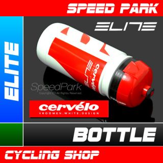 New Elite Cervelo Team Bottle 550ml Red x White