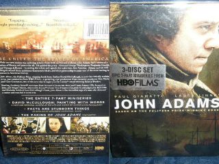   ADAMS DVD 3 DISC BOX NEW SEALED Paul Giamatti 7 PART MINI SERIES HBO
